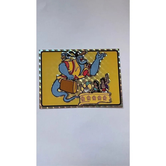 1990 Vending Jasmine Aladdin Genie Prism Trading Card Disney Sticker - Picture 1 of 1
